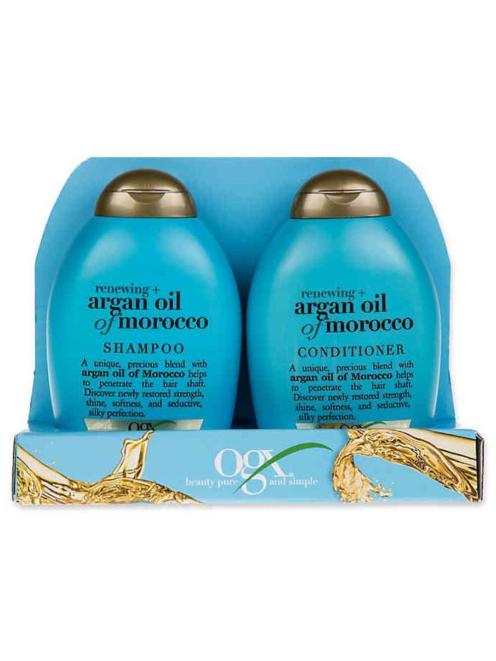 Set OGX Argan Oil of Morocco 13 fluid ounce Shampoo + 13 fluid ounce Conditioner
